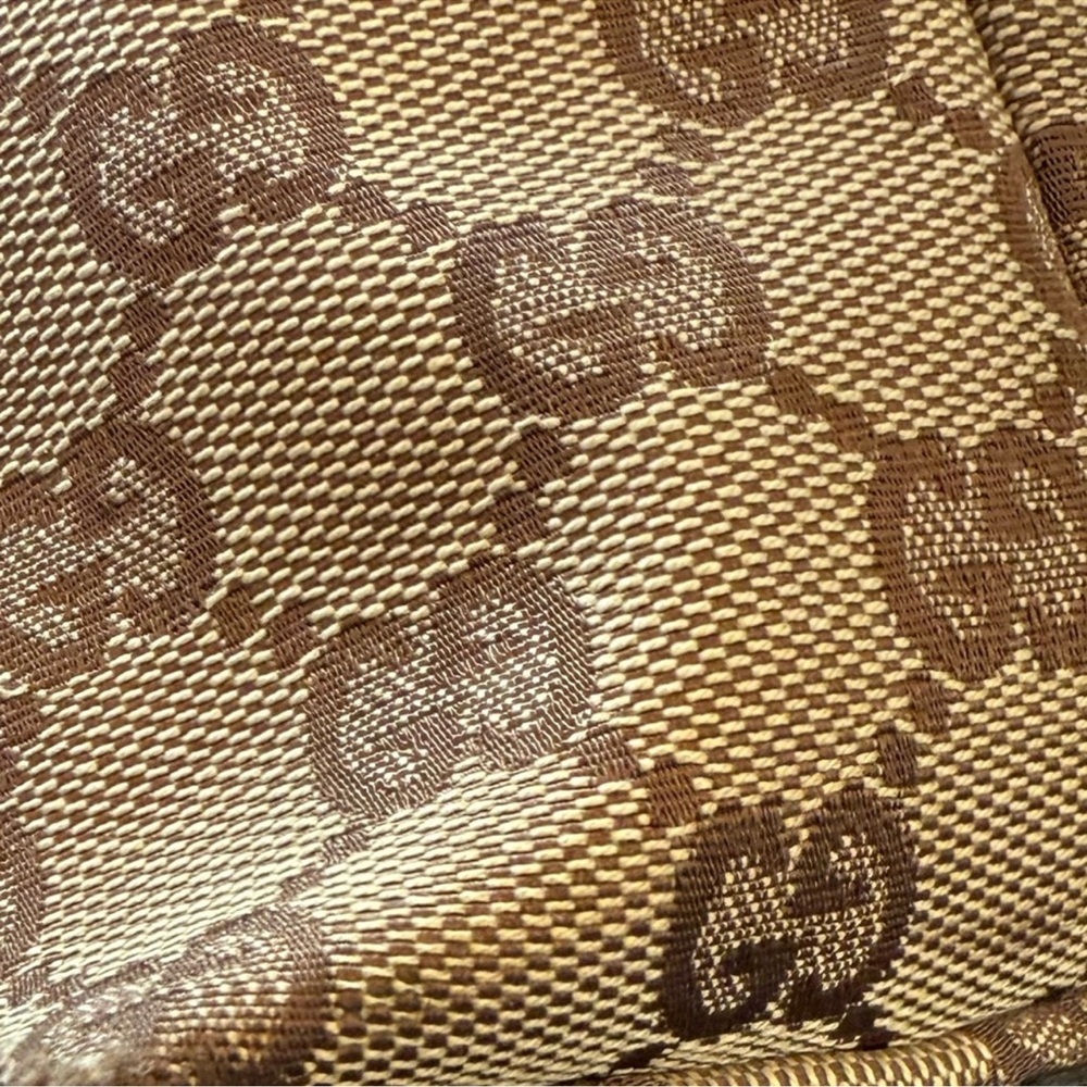 Gucci Beige Brown GG Canvas Tote - Picture 8 of 11